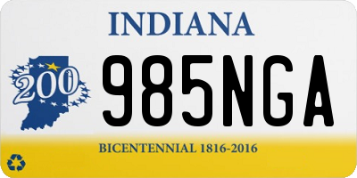 IN license plate 985NGA