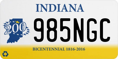 IN license plate 985NGC