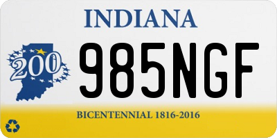 IN license plate 985NGF