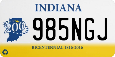 IN license plate 985NGJ