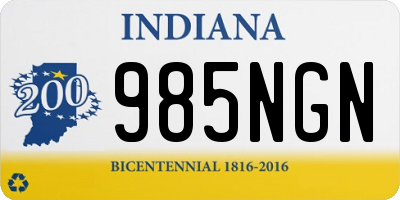IN license plate 985NGN