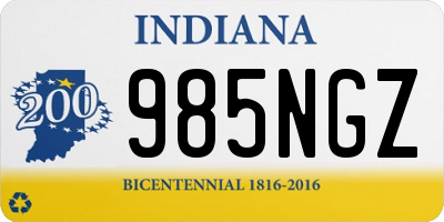 IN license plate 985NGZ