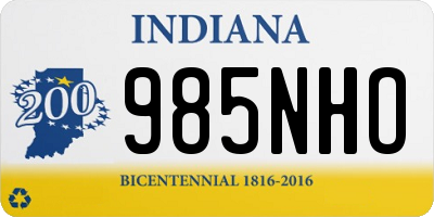 IN license plate 985NHO