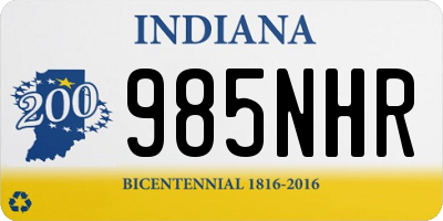 IN license plate 985NHR