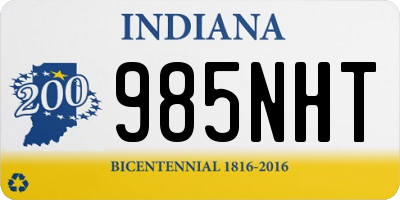 IN license plate 985NHT