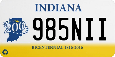 IN license plate 985NII