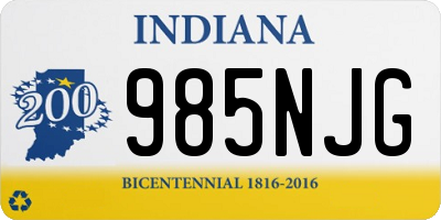 IN license plate 985NJG