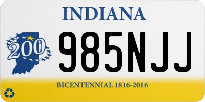 IN license plate 985NJJ