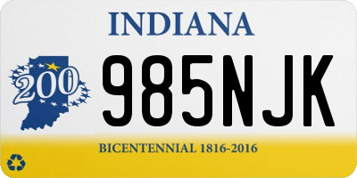 IN license plate 985NJK