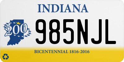 IN license plate 985NJL