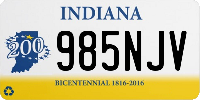 IN license plate 985NJV