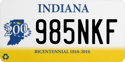 IN license plate 985NKF