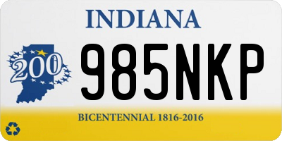 IN license plate 985NKP