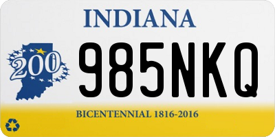 IN license plate 985NKQ