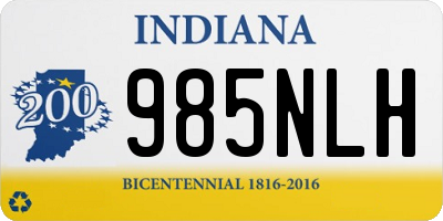 IN license plate 985NLH