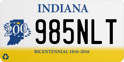 IN license plate 985NLT
