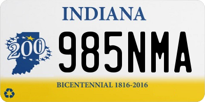 IN license plate 985NMA