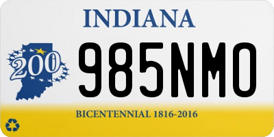 IN license plate 985NMO