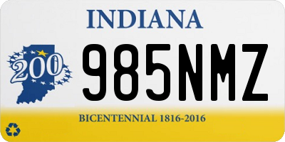 IN license plate 985NMZ