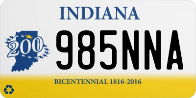IN license plate 985NNA