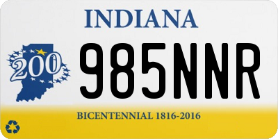 IN license plate 985NNR