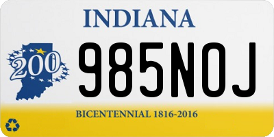 IN license plate 985NOJ