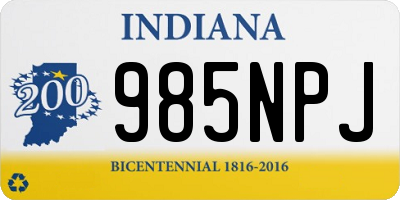IN license plate 985NPJ