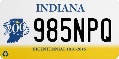 IN license plate 985NPQ