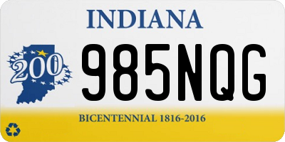 IN license plate 985NQG