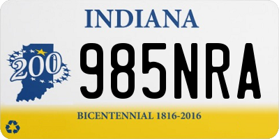 IN license plate 985NRA