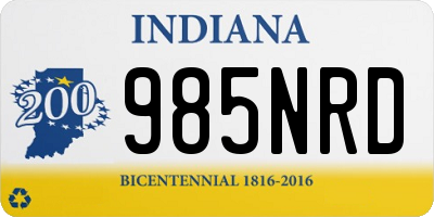 IN license plate 985NRD