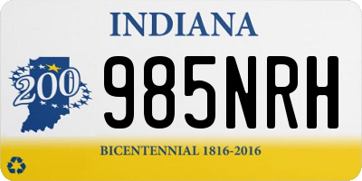 IN license plate 985NRH