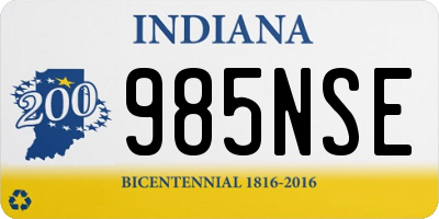 IN license plate 985NSE