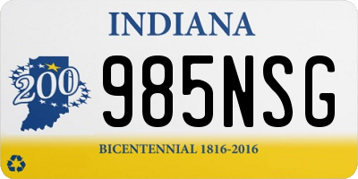 IN license plate 985NSG