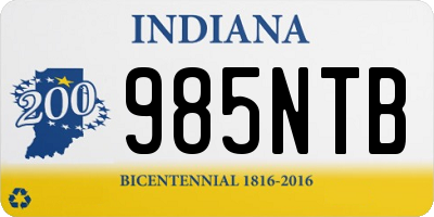 IN license plate 985NTB