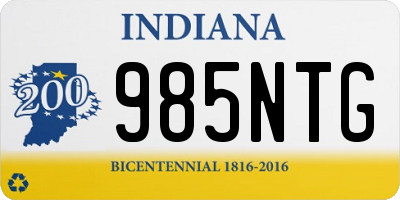 IN license plate 985NTG