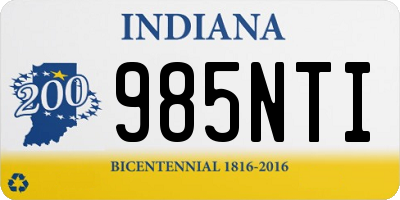 IN license plate 985NTI
