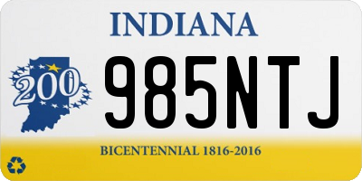 IN license plate 985NTJ