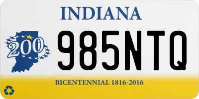 IN license plate 985NTQ