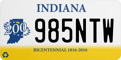 IN license plate 985NTW