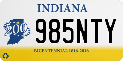 IN license plate 985NTY