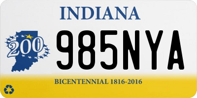 IN license plate 985NYA