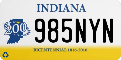 IN license plate 985NYN