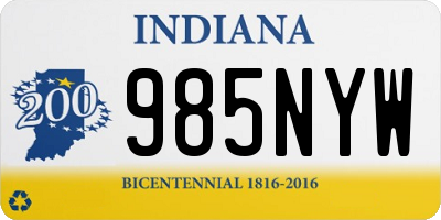 IN license plate 985NYW