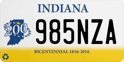 IN license plate 985NZA