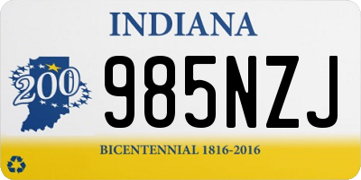 IN license plate 985NZJ