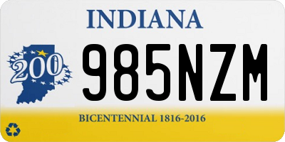 IN license plate 985NZM