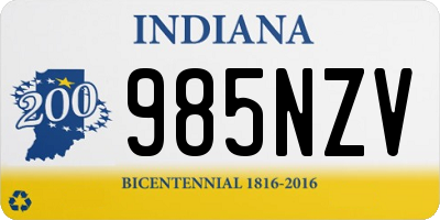 IN license plate 985NZV