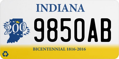 IN license plate 985OAB