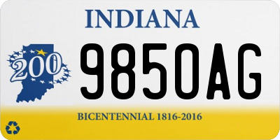 IN license plate 985OAG